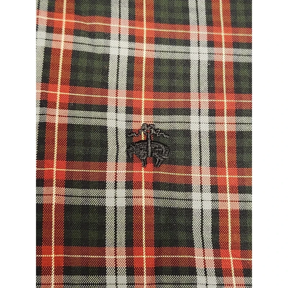 Brooks‎ Brothers Regent Plaid Button Down Shirt Mens Size M Embroidered Logo